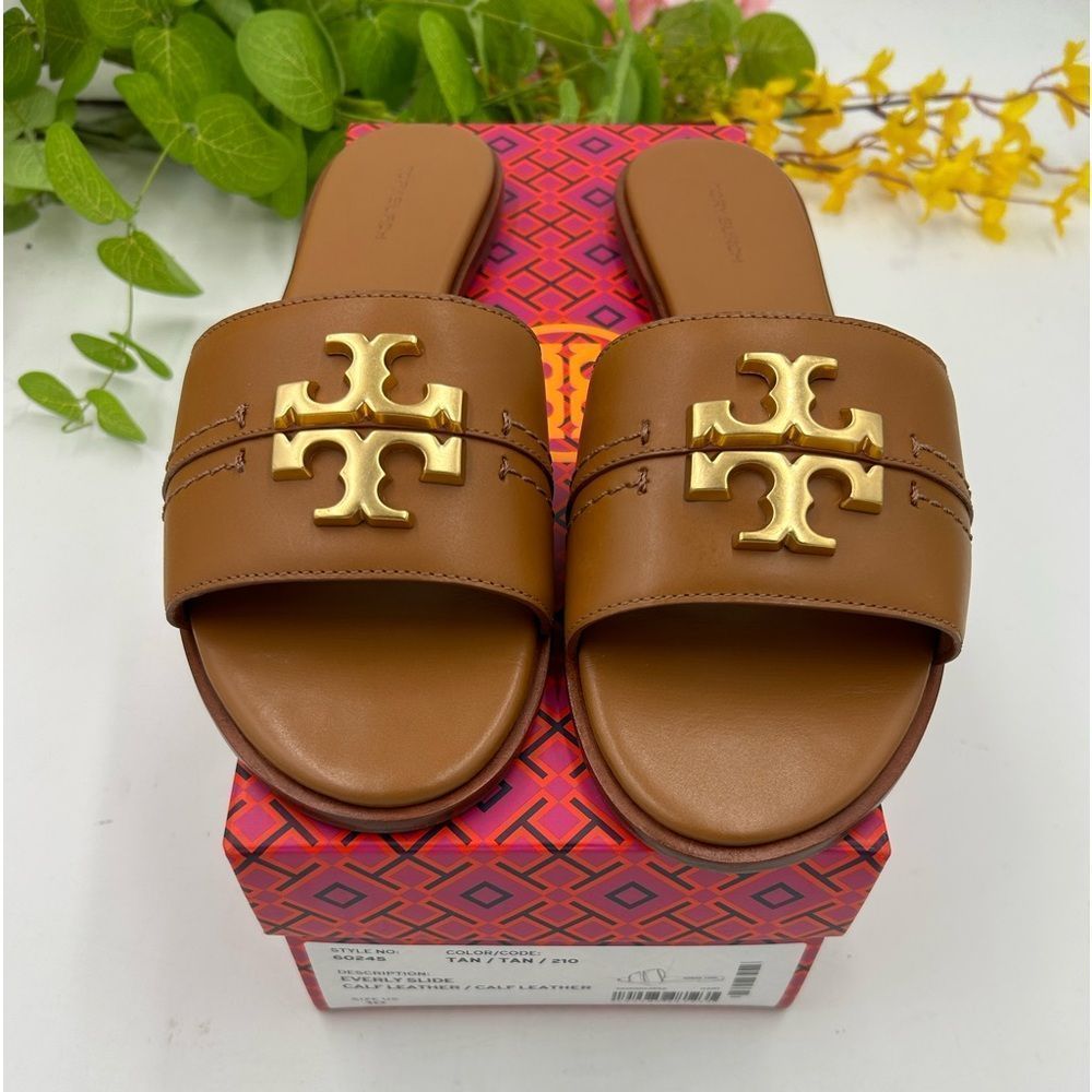 Women’s Tory Burch, Everly, calf leather slide size 10
